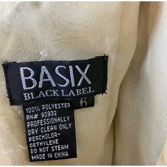 Basix Black Label Sequin Beaded Lace Dress Size 6 - Picture 13 of 13